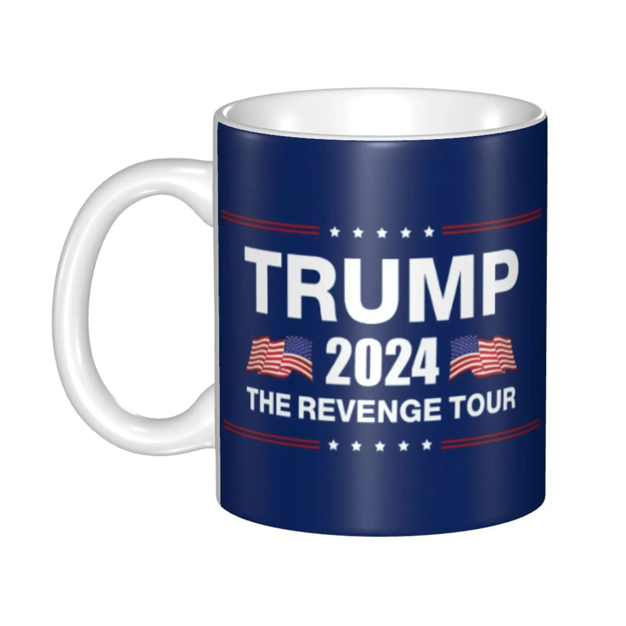 2024 Trump Save America Again Coffee Mug White Ceramic Cup 11 Oz Personalized Tea Milk Cup Creative Gift