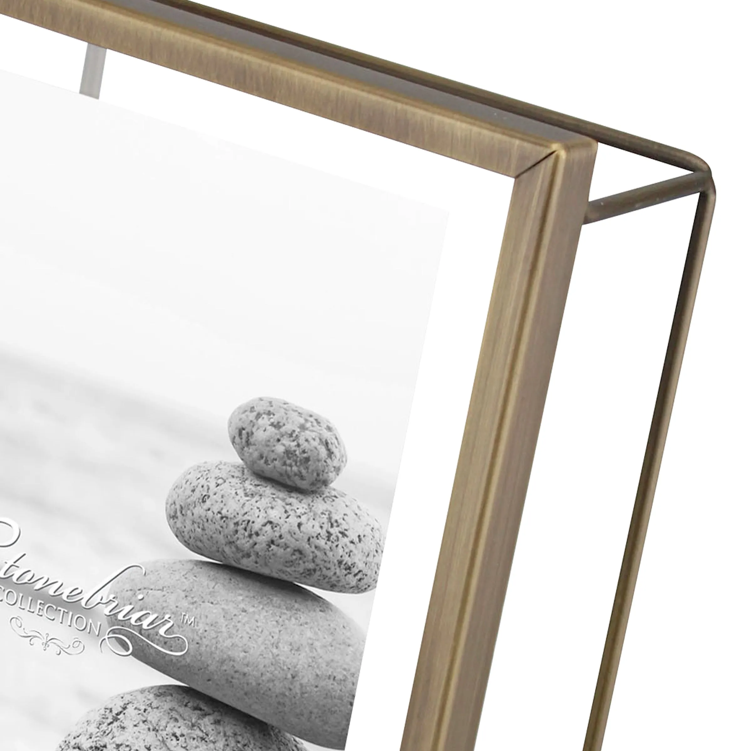 4x6 Wire Frame - Brushed Antique Brass