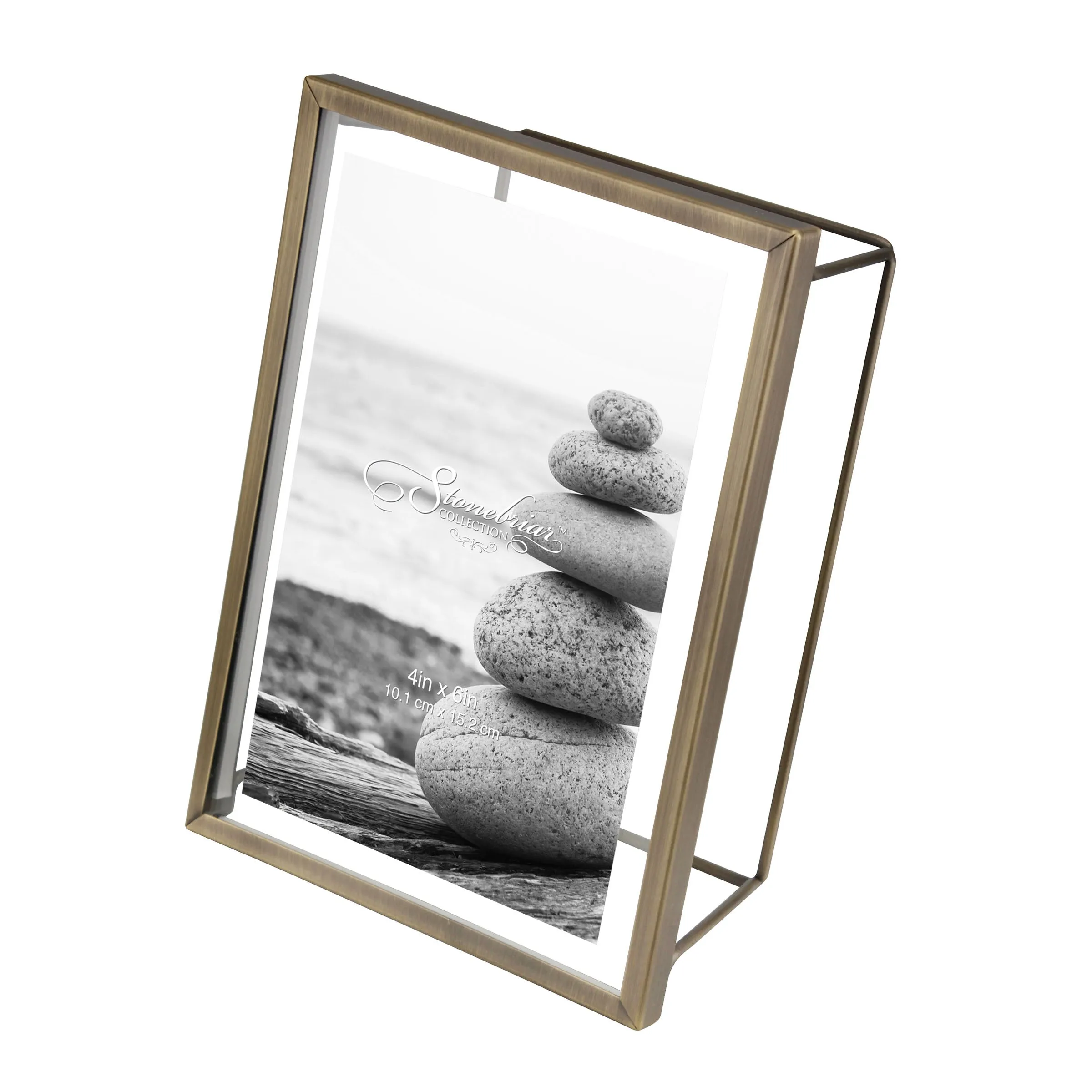 4x6 Wire Frame - Brushed Antique Brass