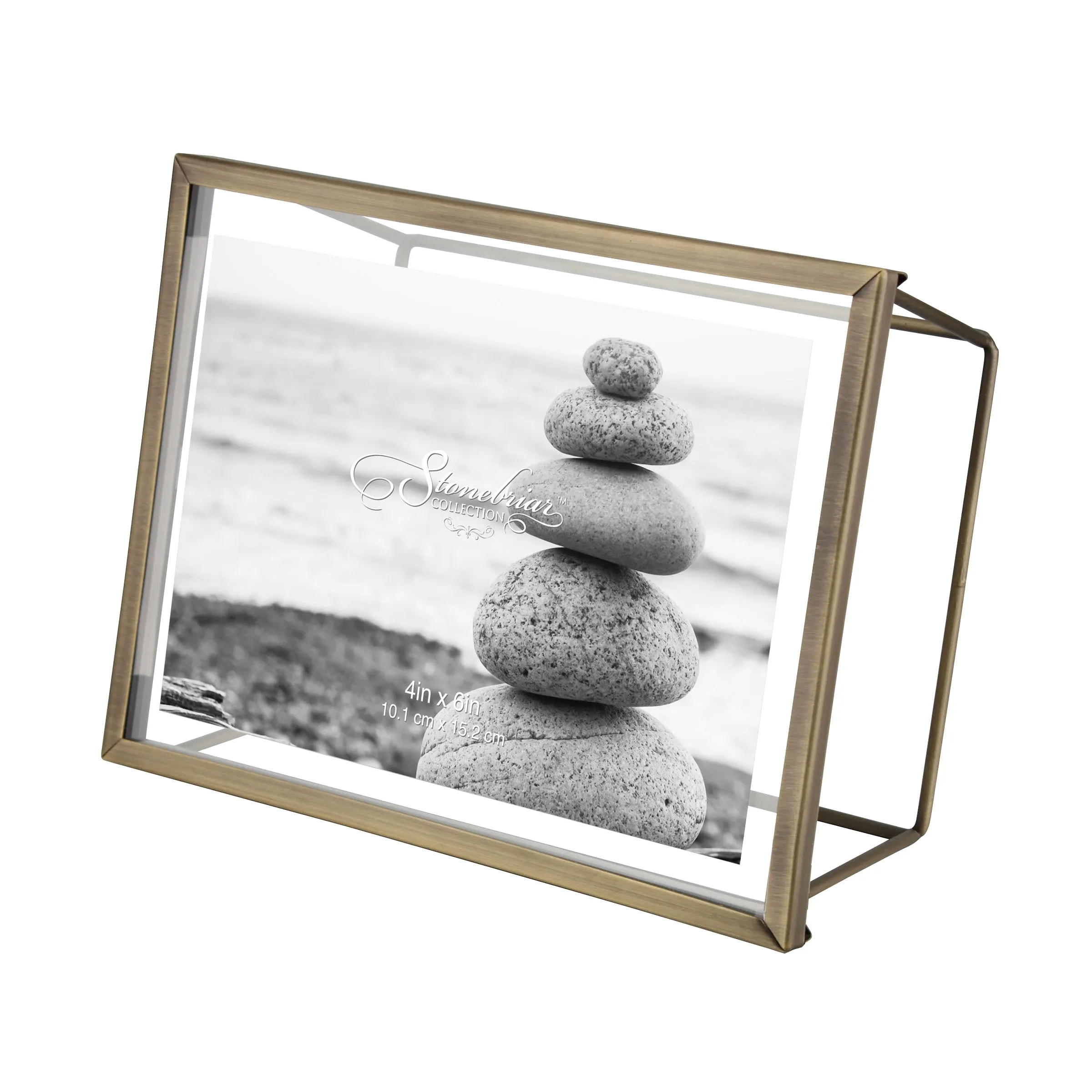 4x6 Wire Frame - Brushed Antique Brass