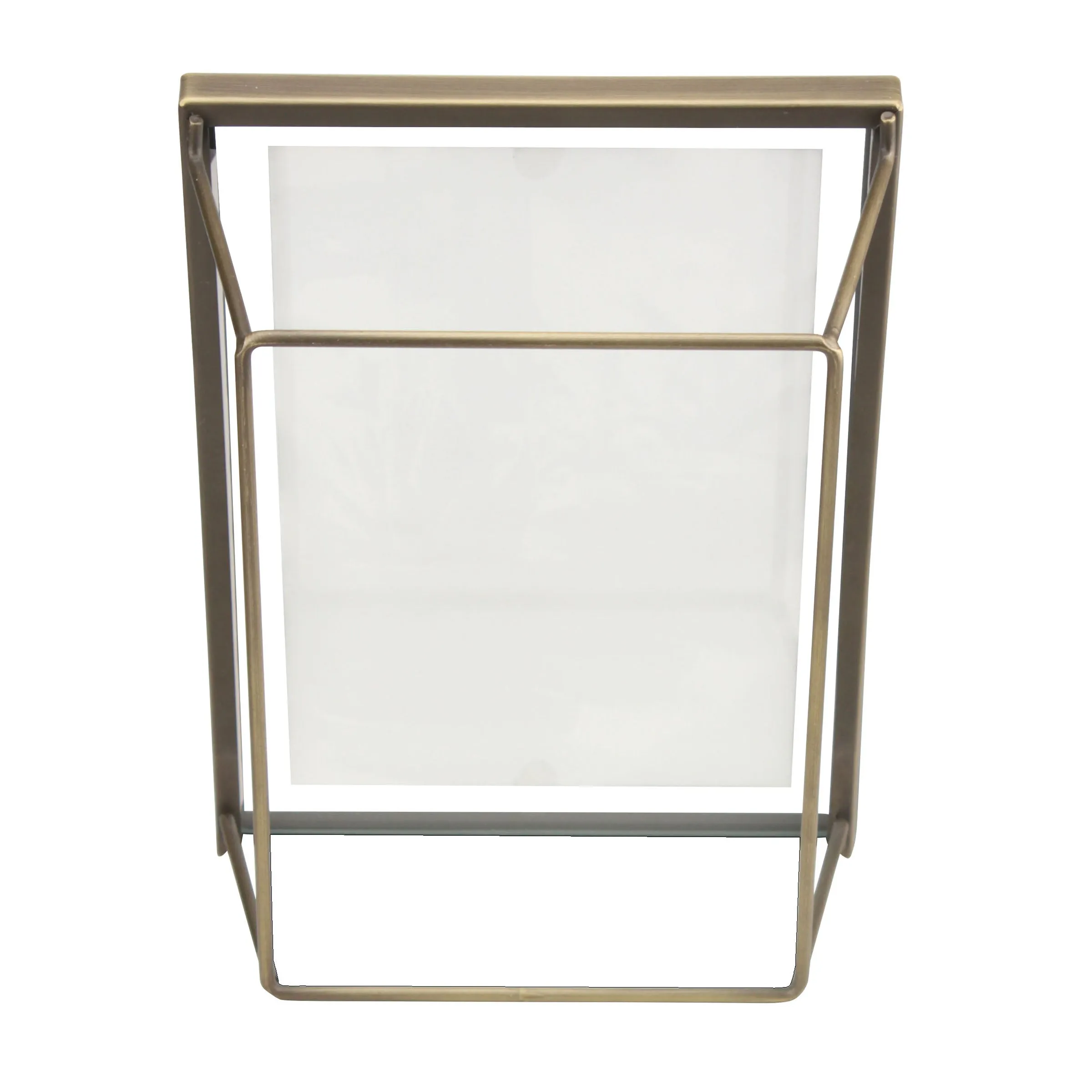 4x6 Wire Frame - Brushed Antique Brass