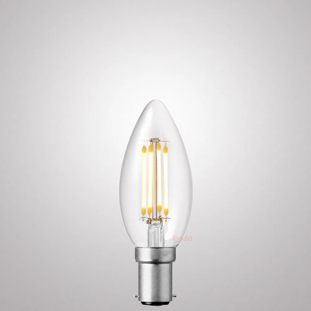 6W Candle LED Bulb B15 Clear in Natural White