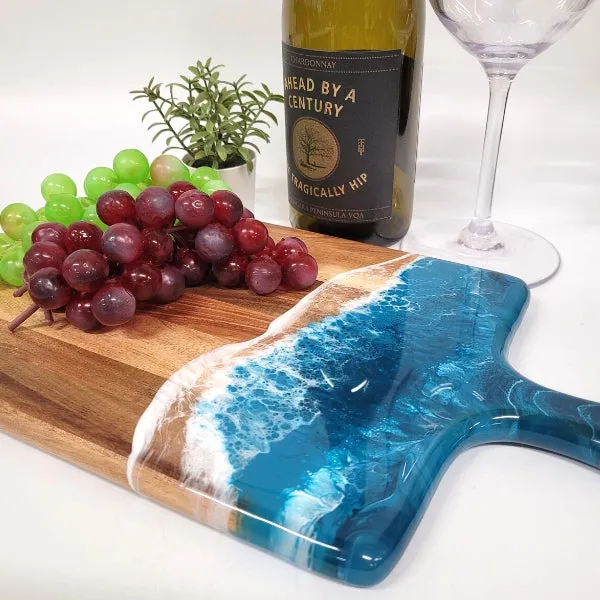 Acacia Resin Cheeseboard - Ocean Vibes