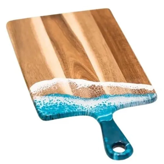 Acacia Resin Cheeseboard - Ocean Vibes