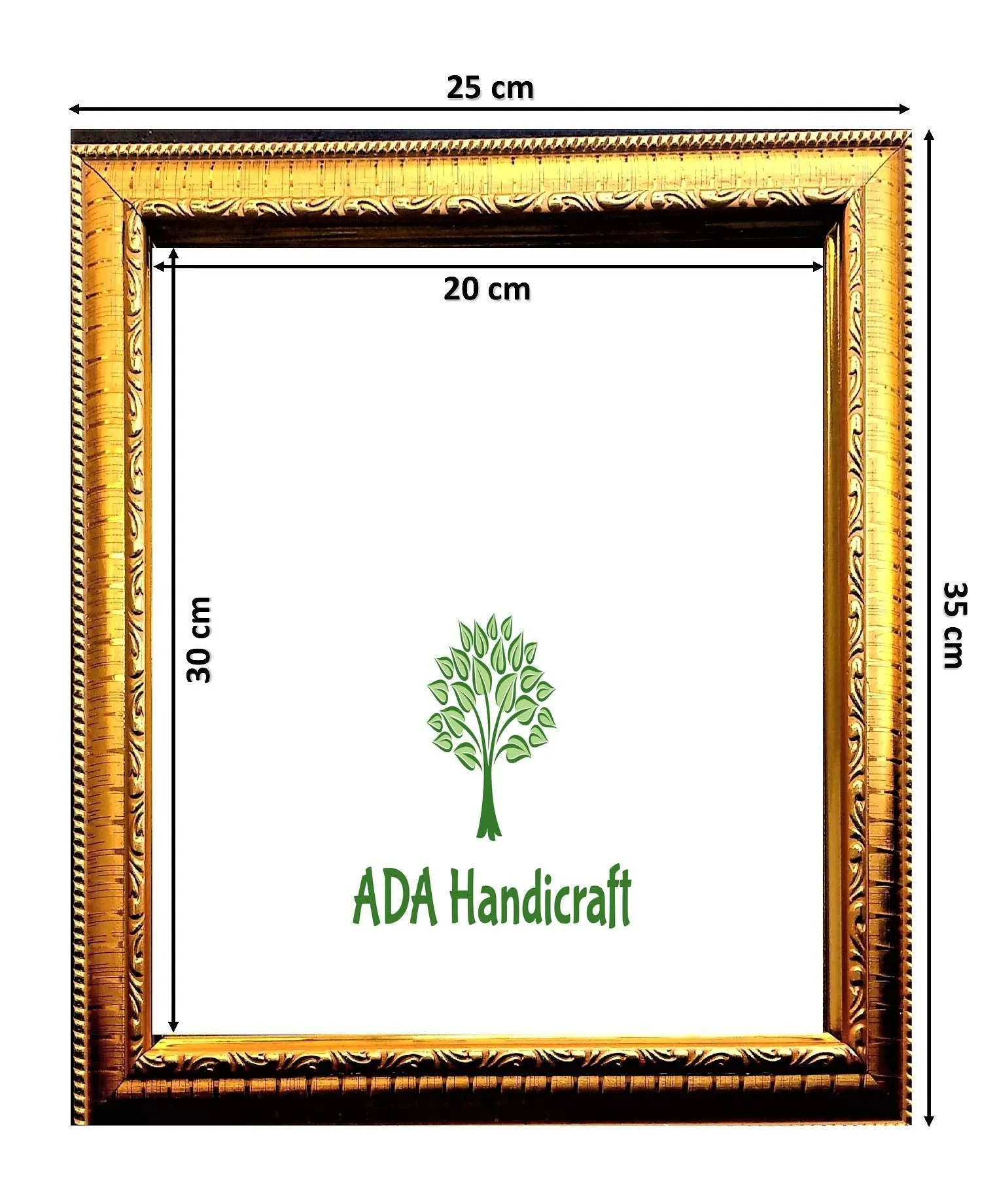 ADA Handicraft Wood Wall And Pooja Photo Frame (35 x 25 x 1 cm, Multicolour)