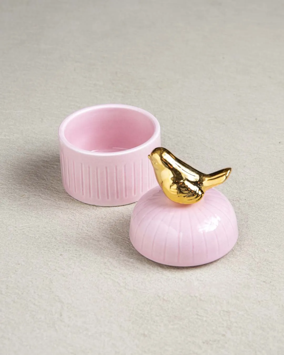 Adorable Bird Trinket Keeper - Pink