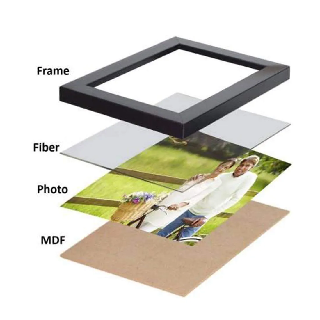 AG CRAFTS A4 Size Photo Frame For Wall Black Picture Frame For Home and Office Decoration (Black-A4-9 Frame)