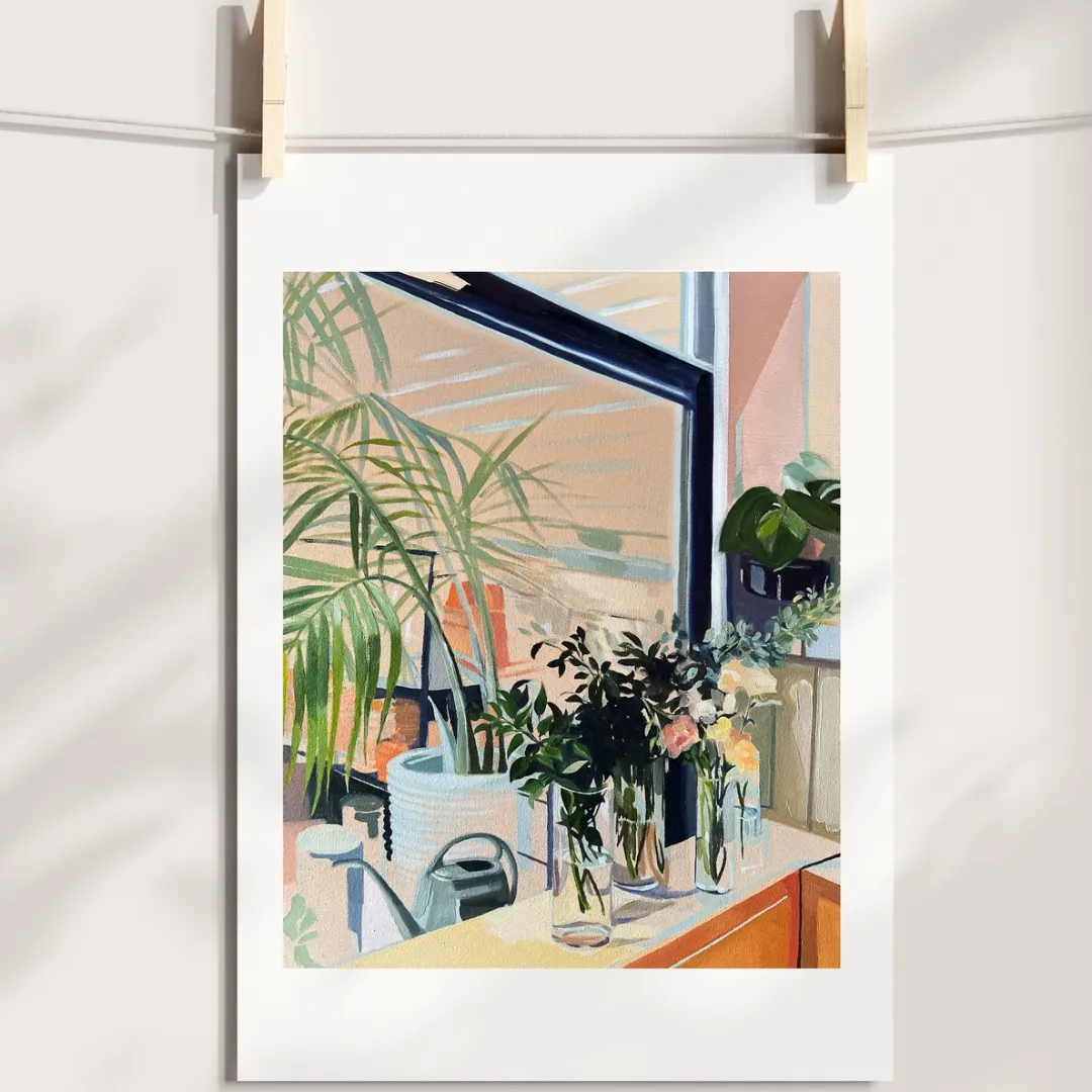 Anissa Riviere 8x10 Signed Art Print: Brooklyn Plant Shop