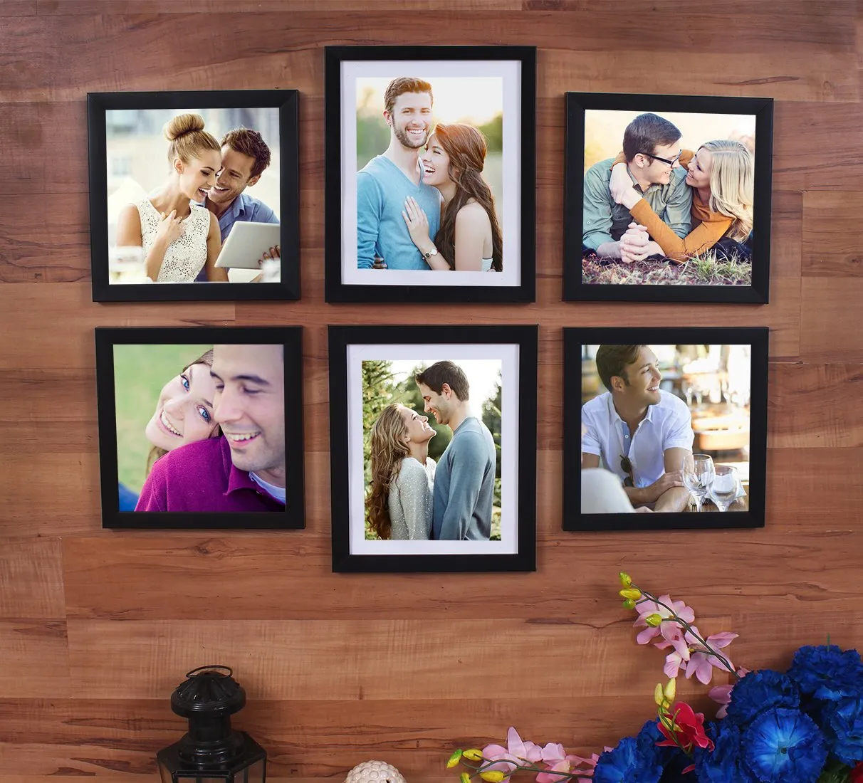 Art Street Set of 6 Individual Photo Frame/Wall Hanging For Home Decor - Black