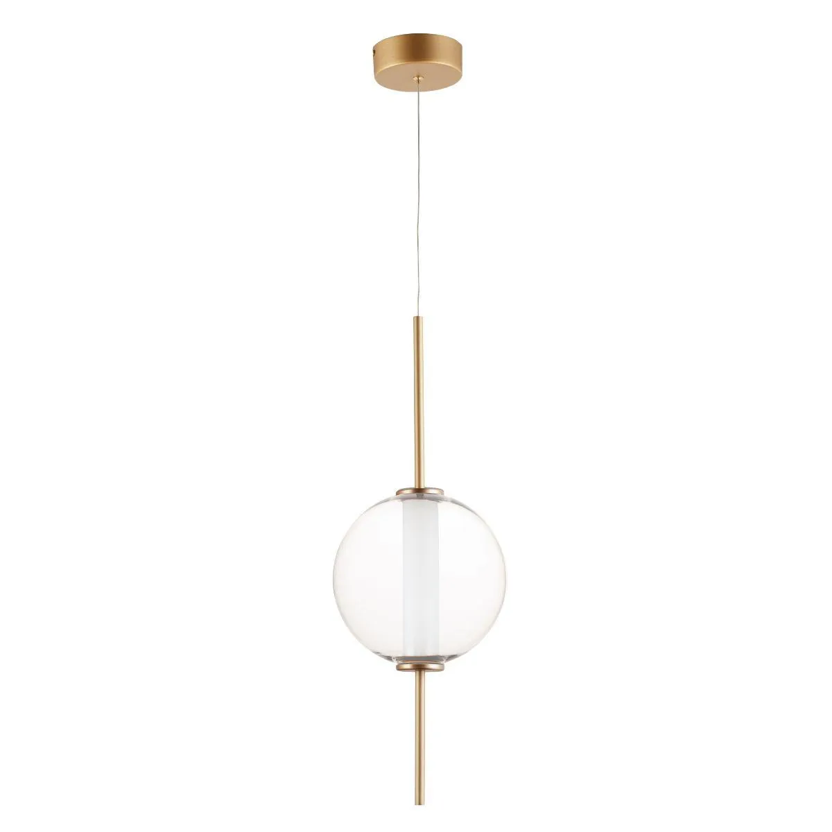 Axle 8 in. LED Pendant Light Gold Finish