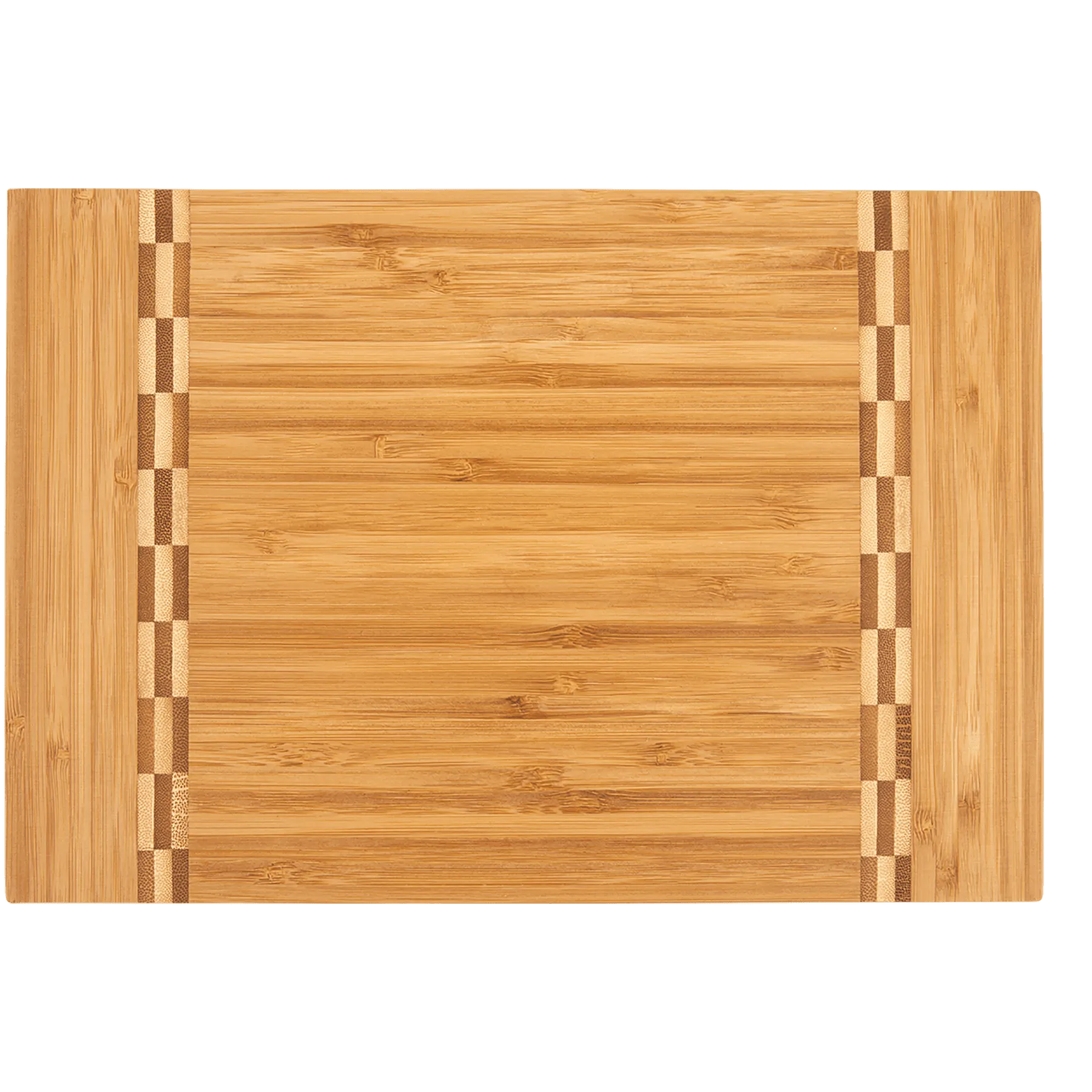 Bamboo Cutting Board with Block Inlay