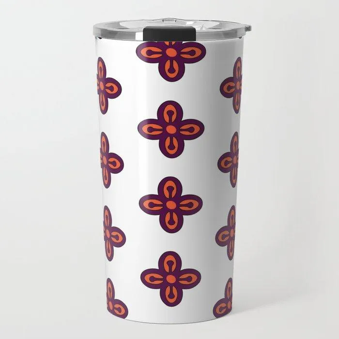 Bese Saka Adinkra Symbol Travel Mug