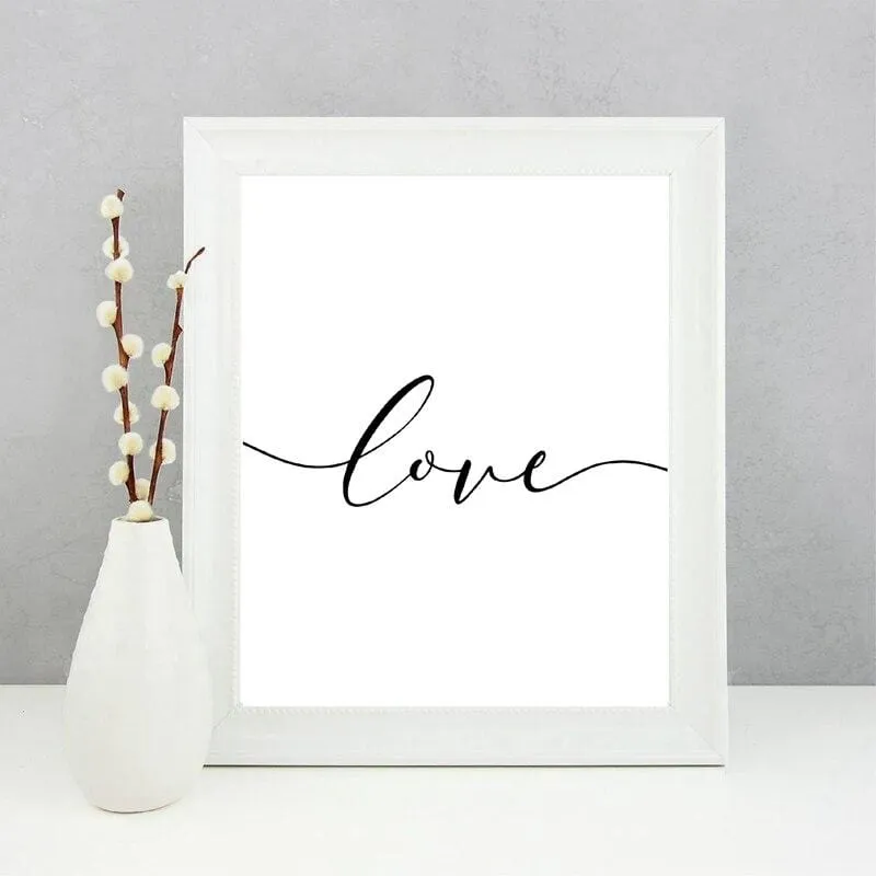 Bible Verse Wall Art<br> Love Never Fails (3pcs)