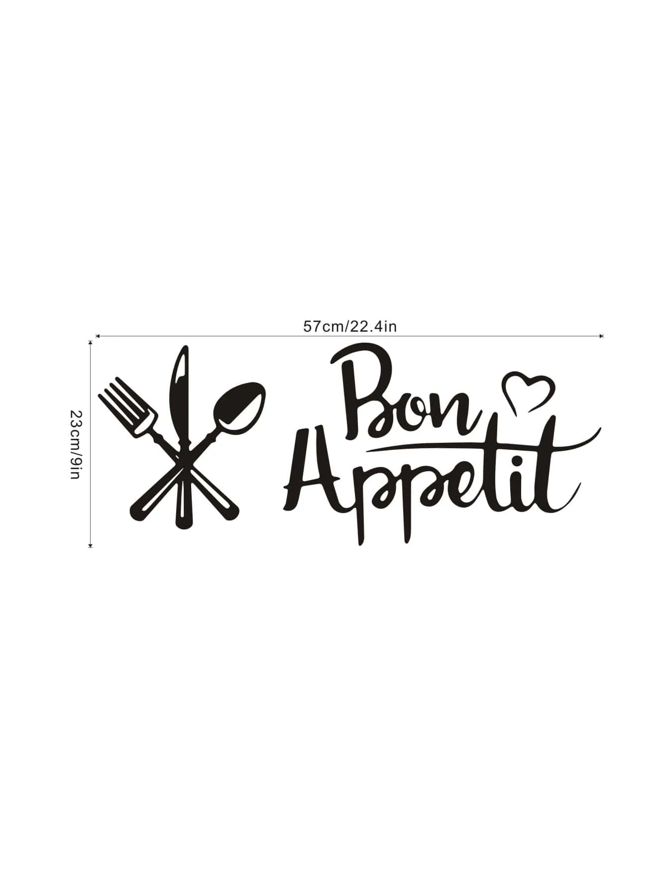 Bon Appetit Kitchen Wall Sticker Decorative Wall Art Decal Creative Design for