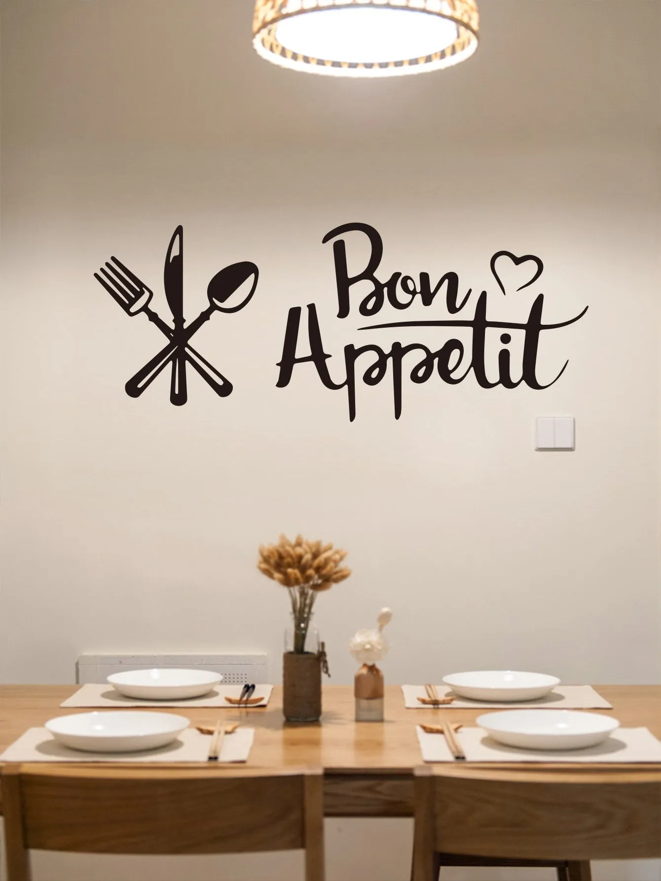 Bon Appetit Kitchen Wall Sticker Decorative Wall Art Decal Creative Design for