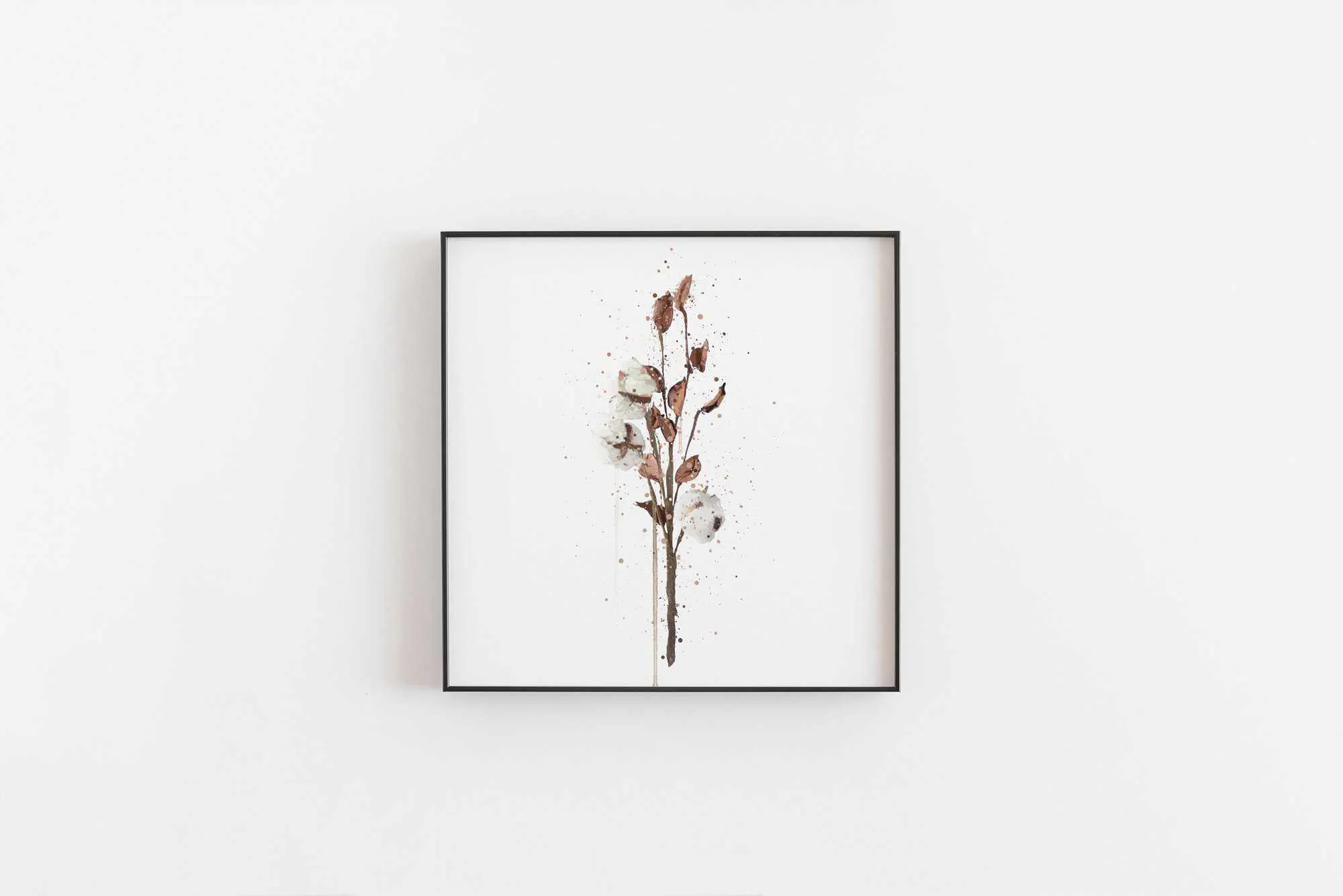 Botanical Wall Art Print 'Cotton' - Plant Prints, Botanical Art Prints and Botanical Illustrations