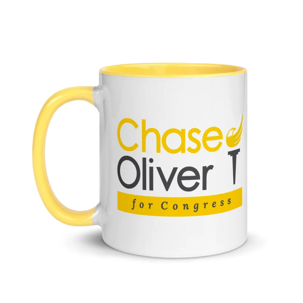 Chase Oliver For Congress Mug with Color Inside