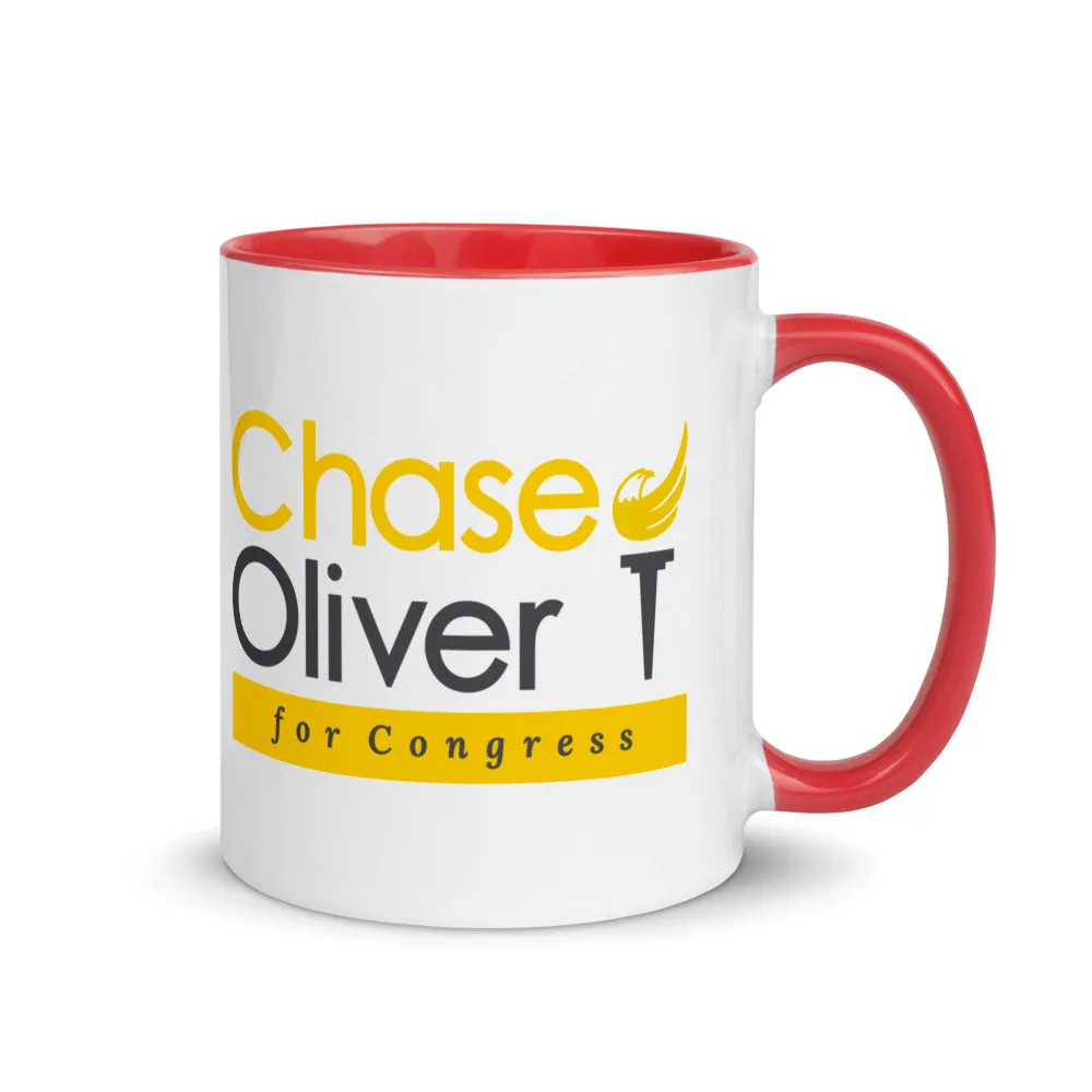 Chase Oliver For Congress Mug with Color Inside