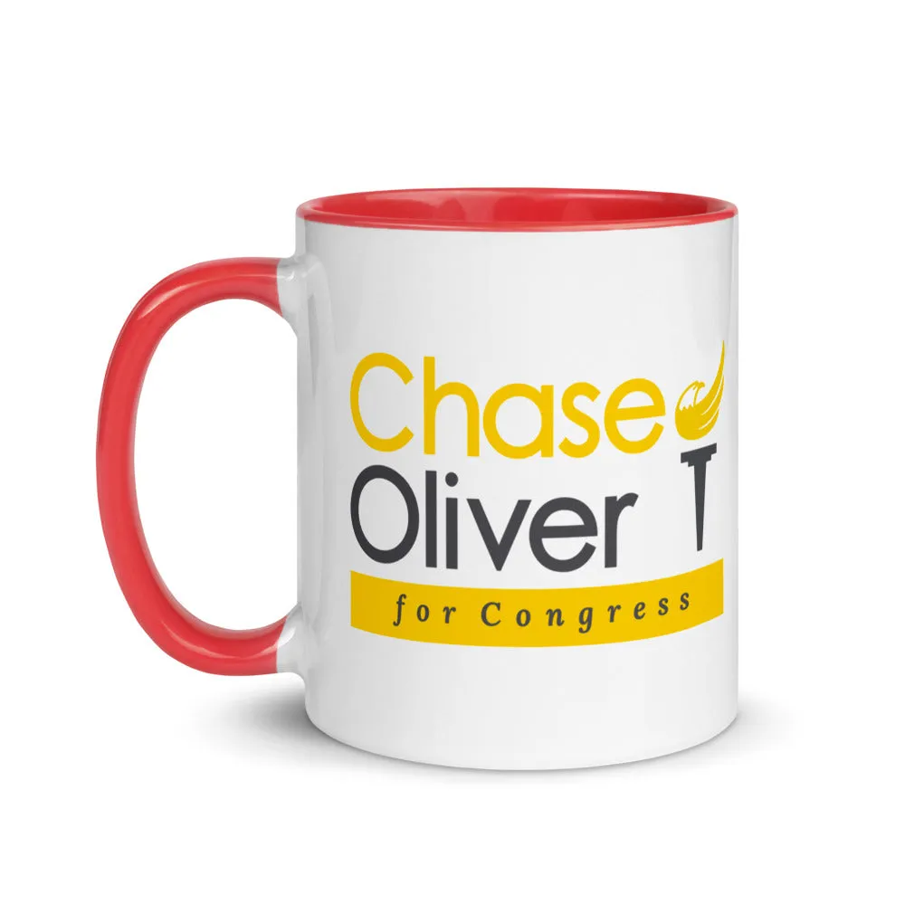 Chase Oliver For Congress Mug with Color Inside