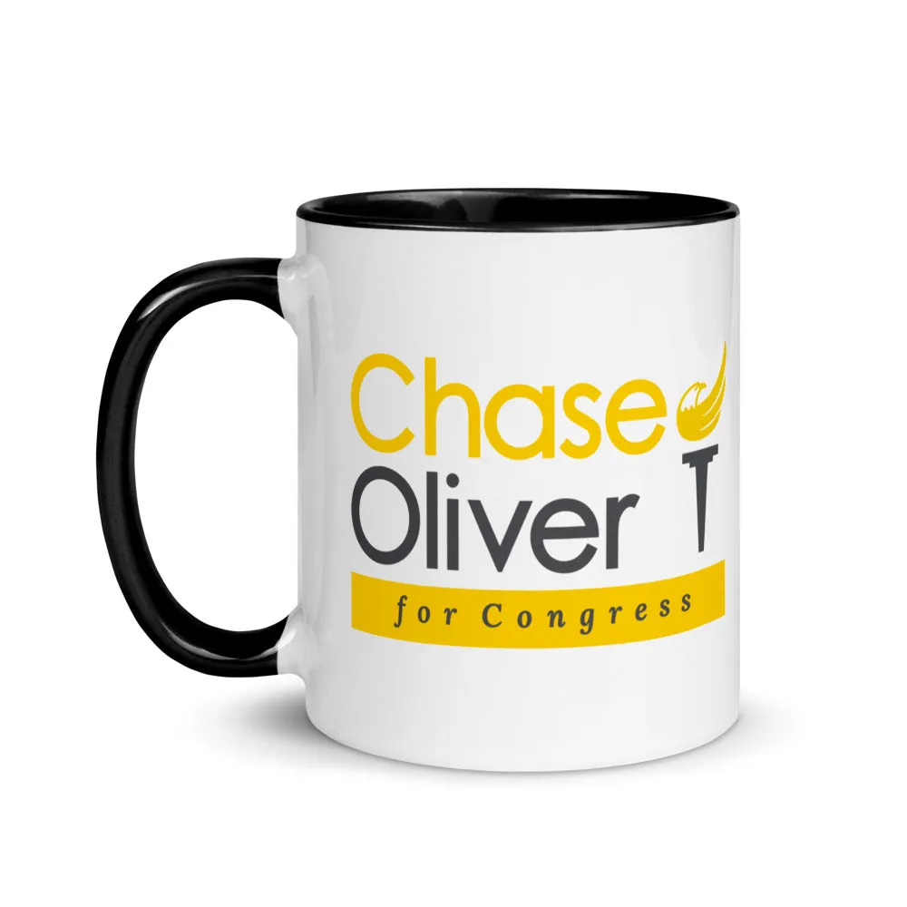 Chase Oliver For Congress Mug with Color Inside