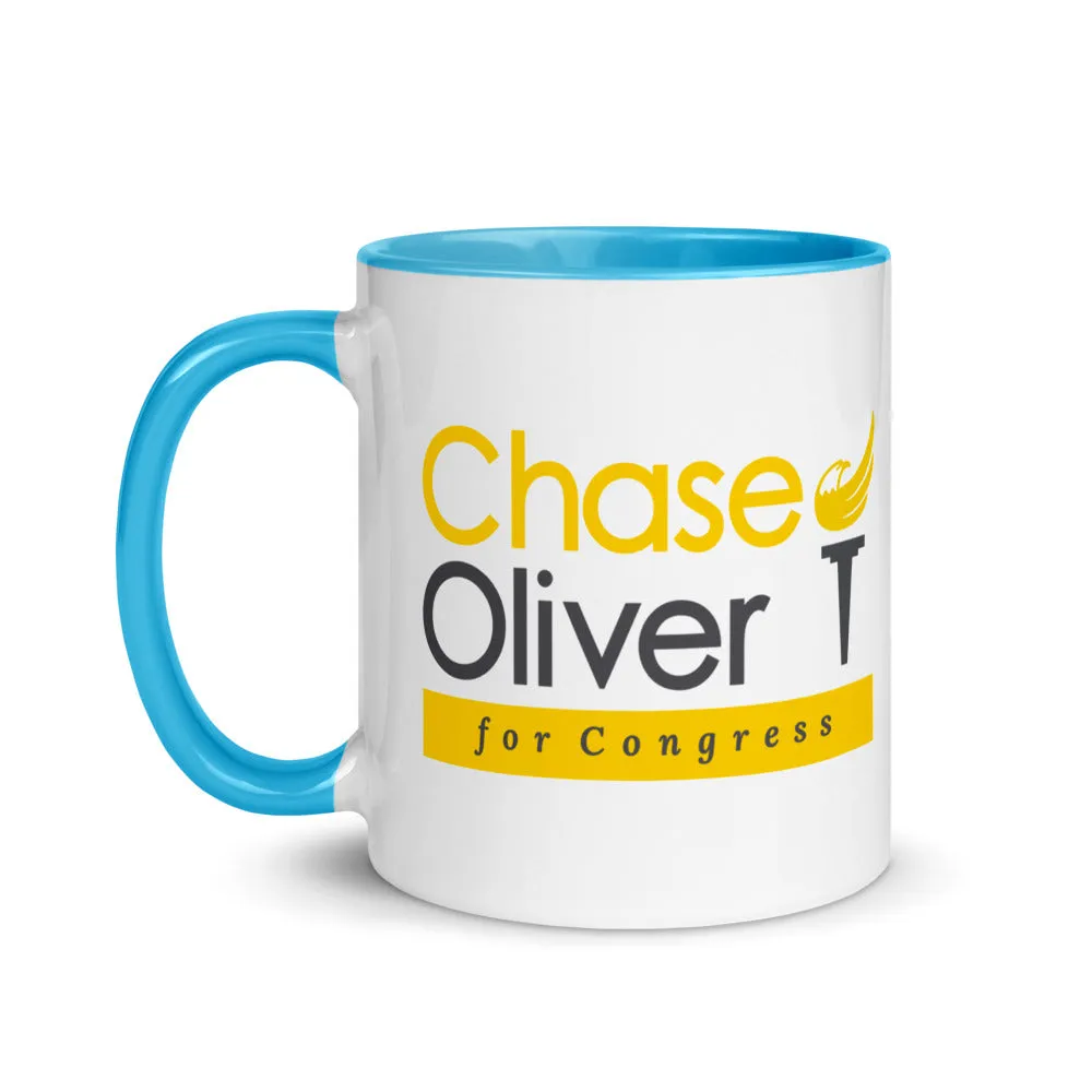 Chase Oliver For Congress Mug with Color Inside