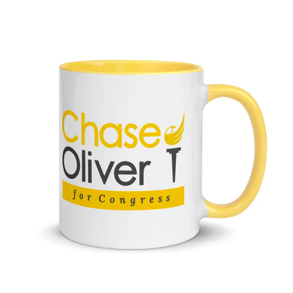 Chase Oliver For Congress Mug with Color Inside