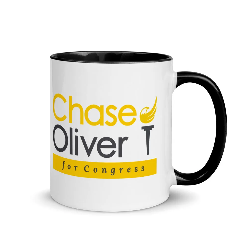 Chase Oliver For Congress Mug with Color Inside