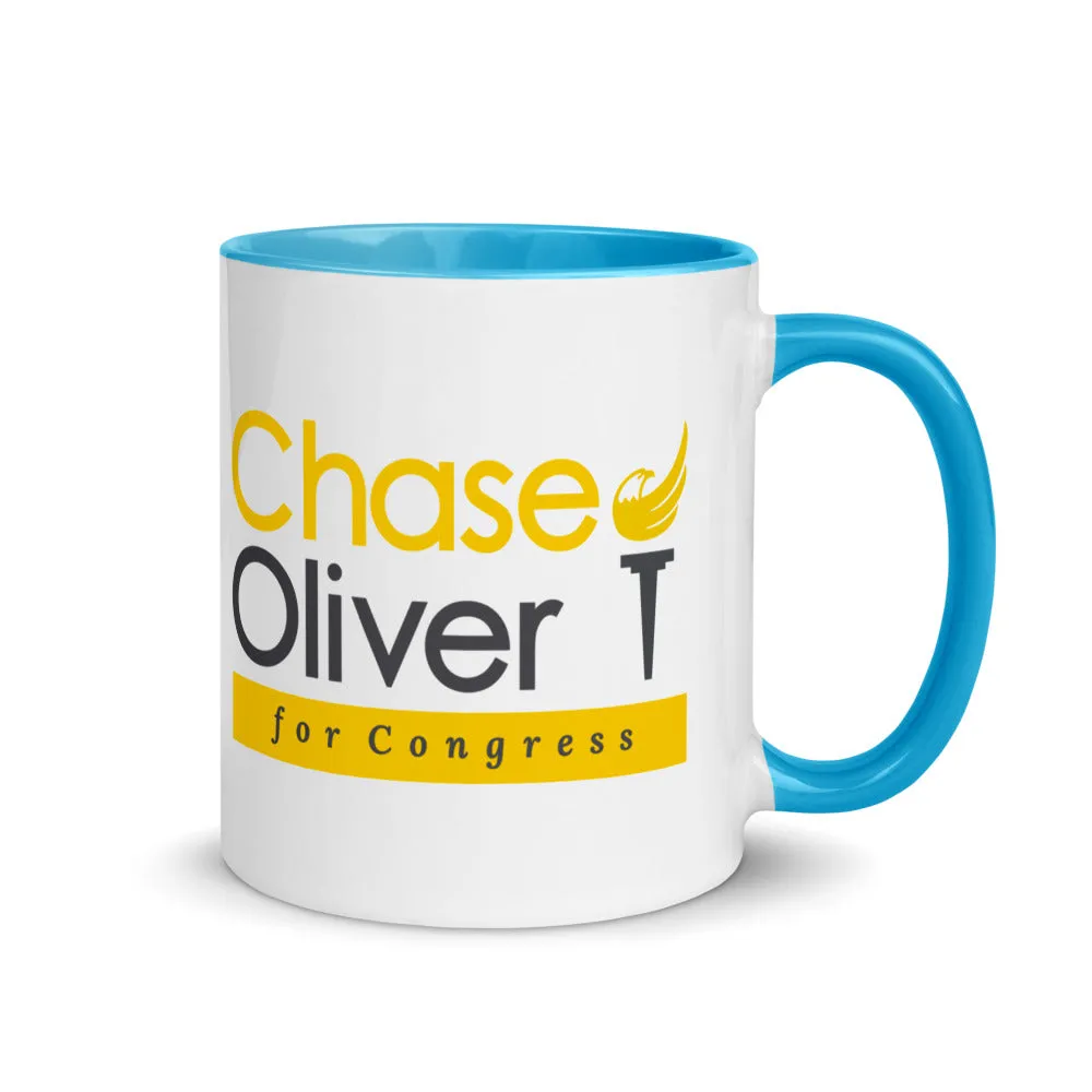 Chase Oliver For Congress Mug with Color Inside