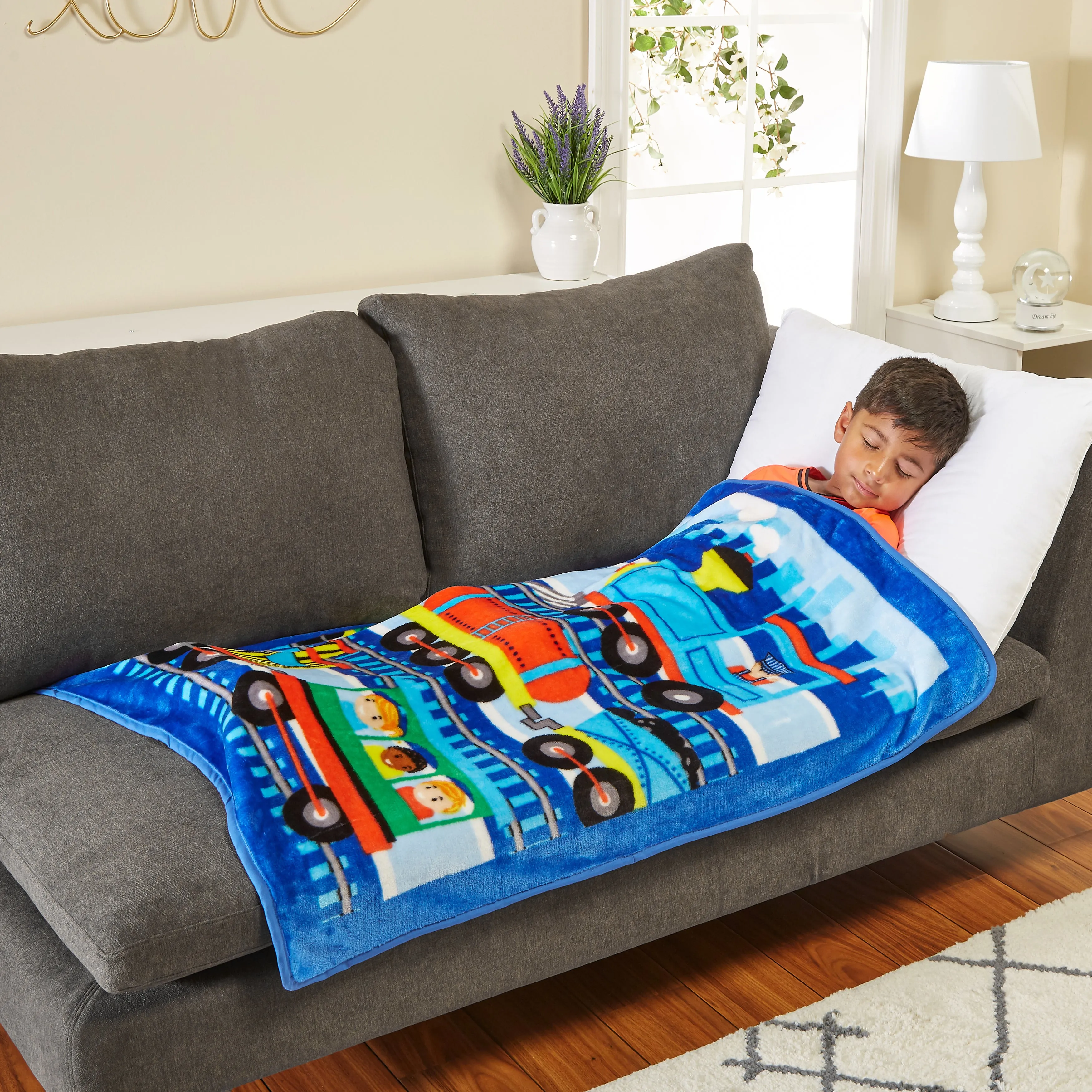 Choo Choo Train Toddler Throw Blanket