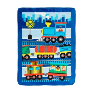 Choo Choo Train Toddler Throw Blanket