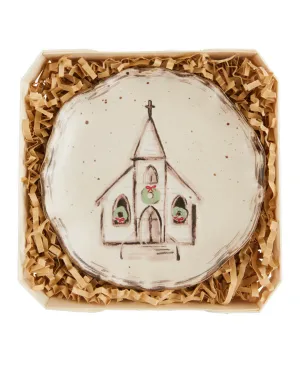 Church Stoneware Dish