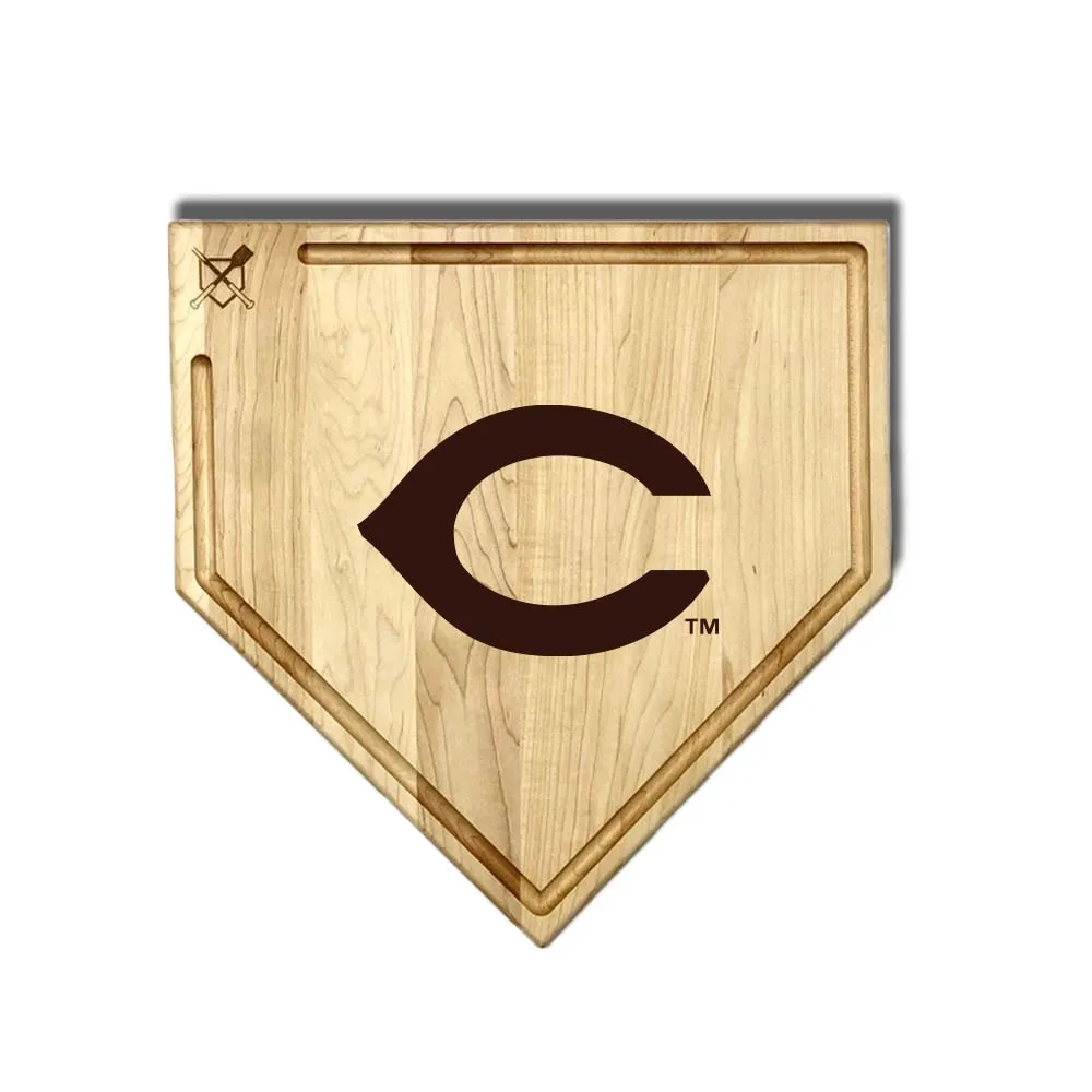 Cincinnati Reds Home Plate Cutting Boards | Multiple Sizes | Multiple Designs