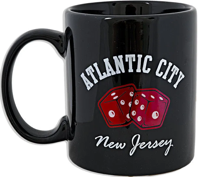 CMAC03 Coffee Mug Black Atlantic City Dice