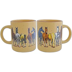 CMMD10 Coffee Mug Tan Speckled Horses with Maryland