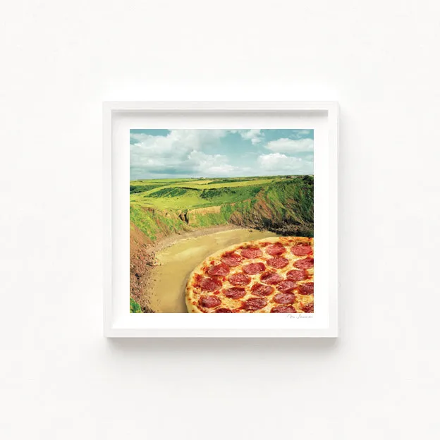 'Coastal Pizza Bay' Art Print by Vertigo Artography