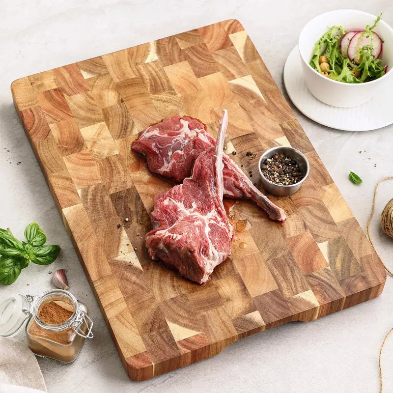 Cutting Board Double-sided Premium Acacia Wood Splicing Chopping Board