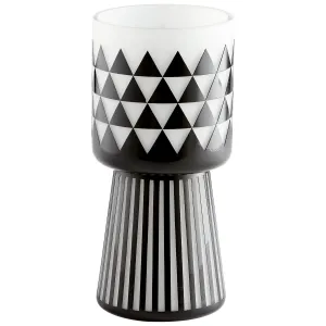 Cyan Design 11091 Vector Vase - Black And White - Medium