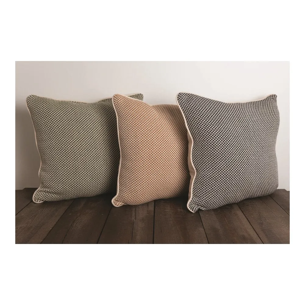 Dashing Texture Woven Cotton Pillows|3 Color Patterns