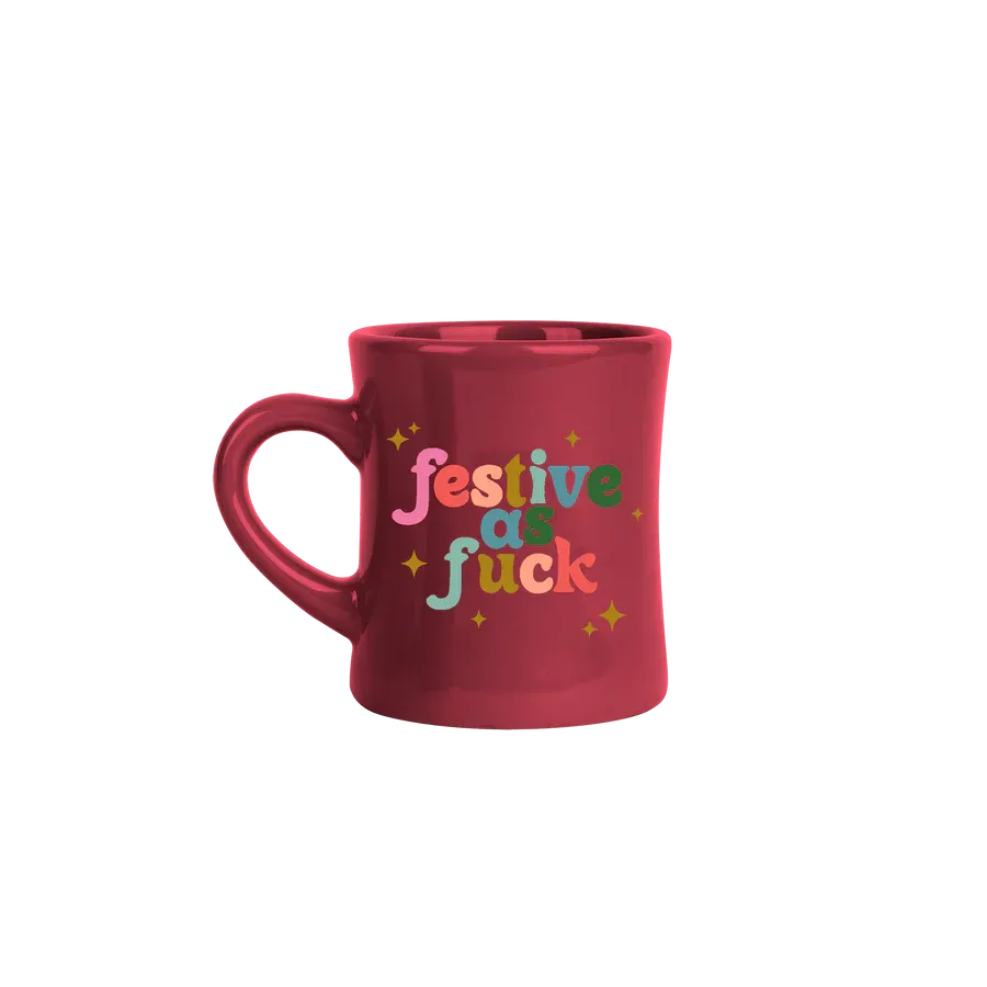 Festive As Fuck Diner Mug