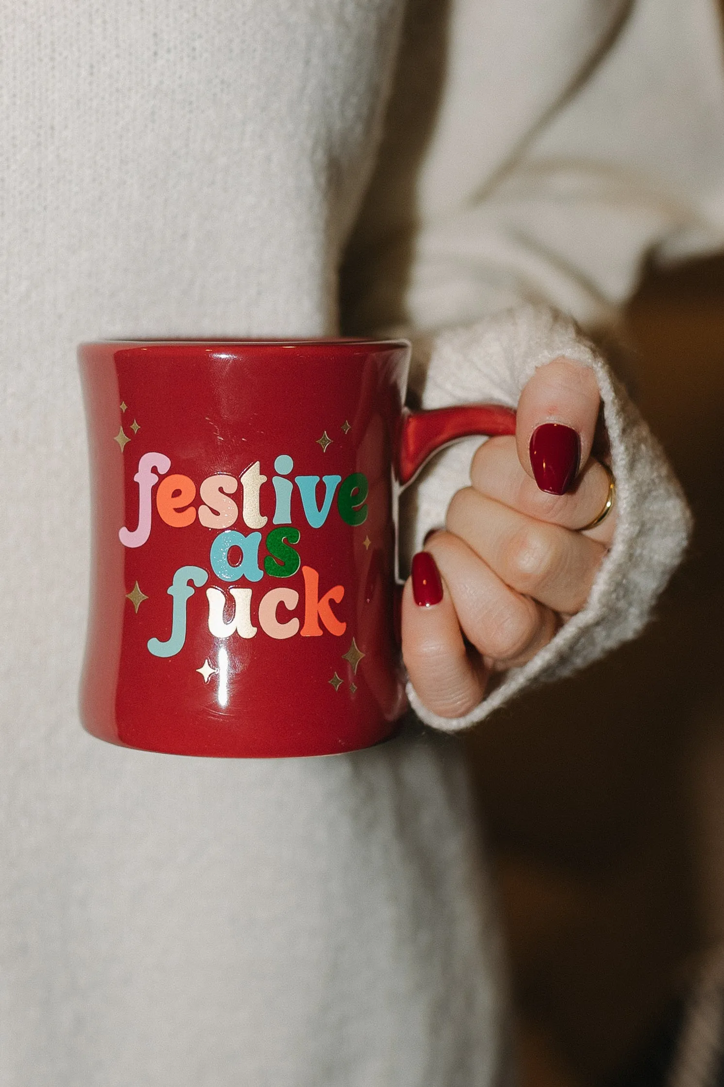 Festive As Fuck Diner Mug