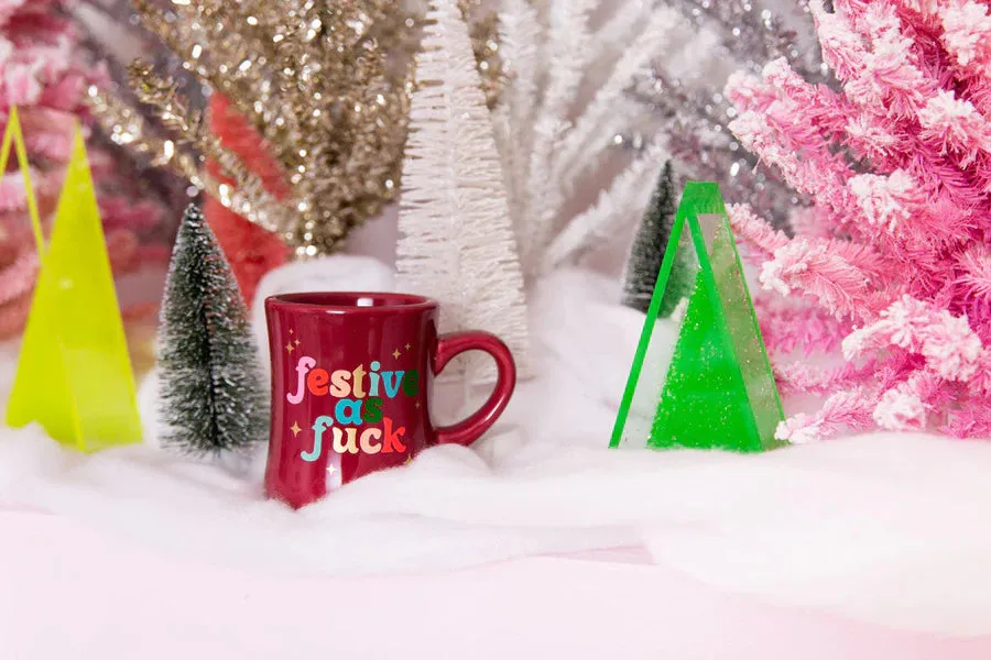 Festive As Fuck Diner Mug