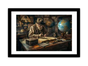 Genius at Work Print - High Quality, Archival Paper, Radiata Pine Frame