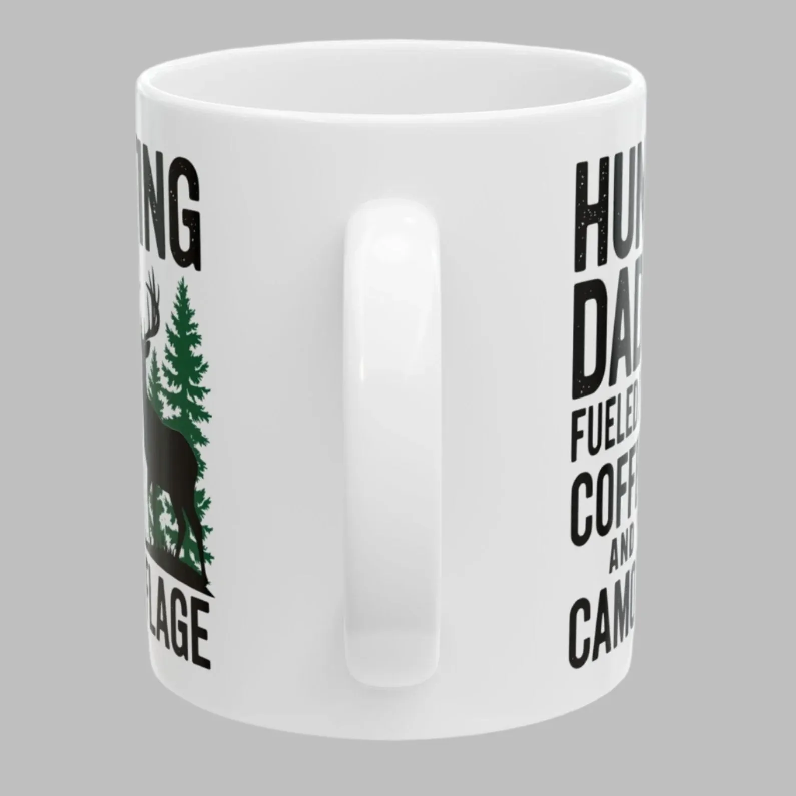 Hunting Dad Funny Fueled By Coffee Birthday Christmas Gift 11oz Coffee Mug