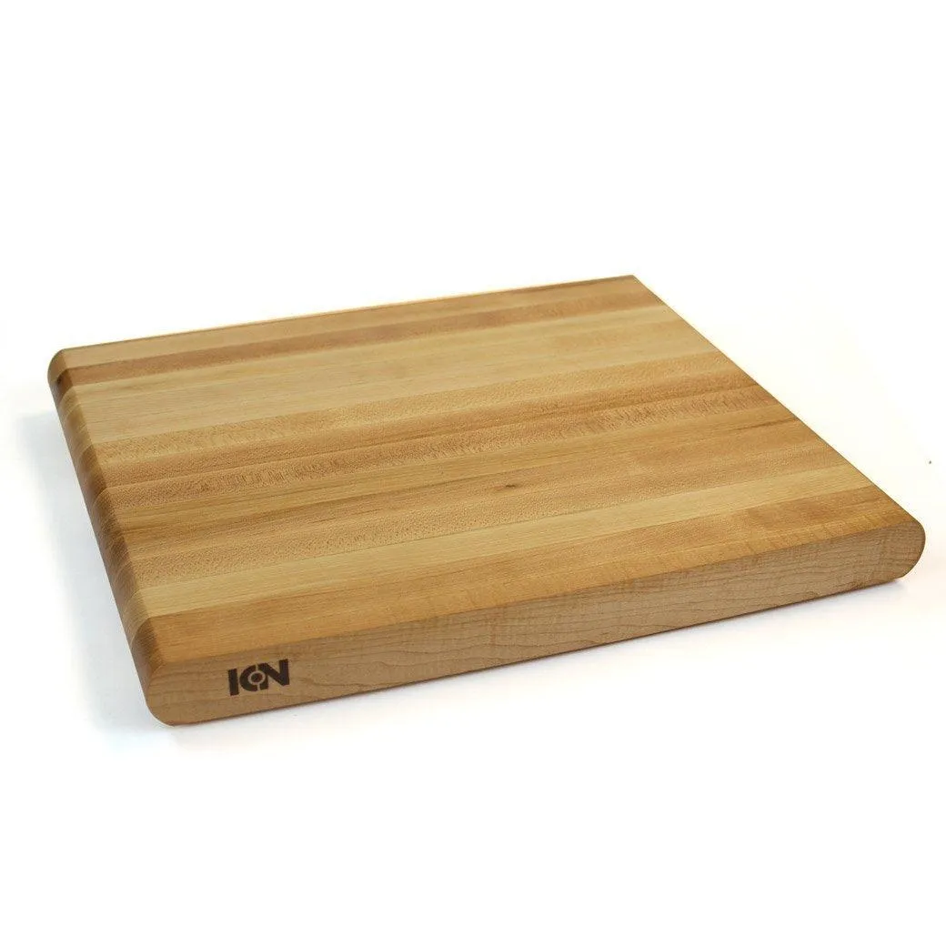 ICON Edge Grain Chopping Block with Silicone Non-Slip Feet