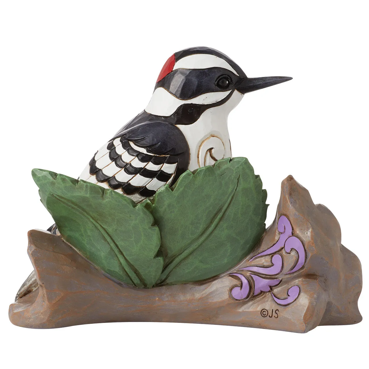 Jim Shore Heartwood Creek Downy Woodpecker Figurine - Nature's Drummer