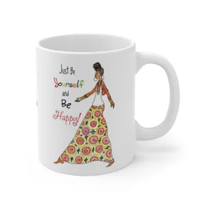 Just Be Happy Mug, 11oz, 15oz