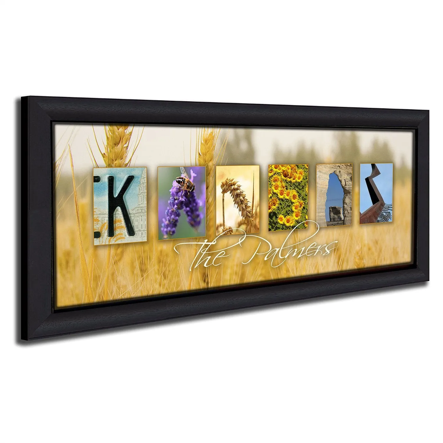 KANSAS - State Name Art