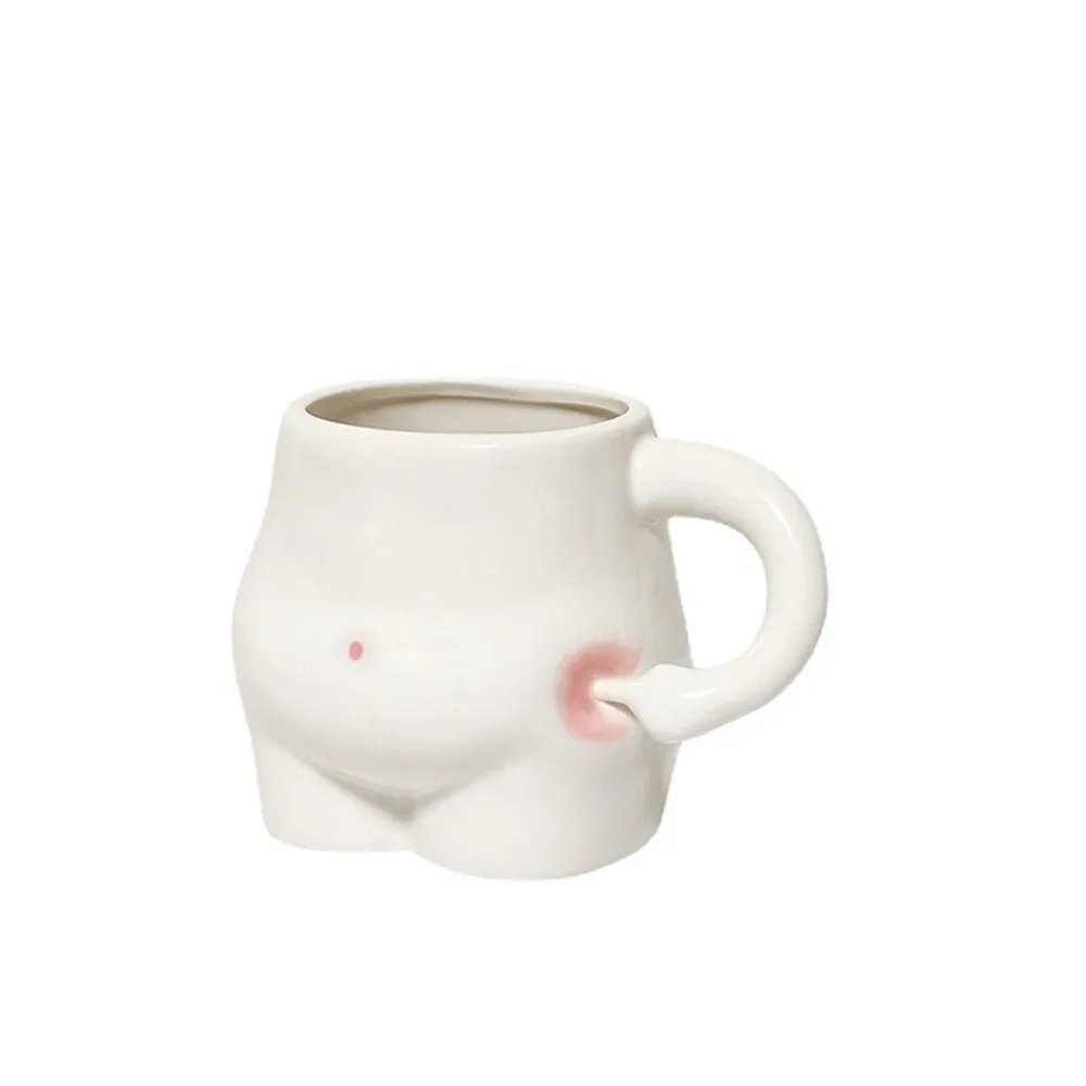 Kawaii Ceramic Pinch Belly Mug