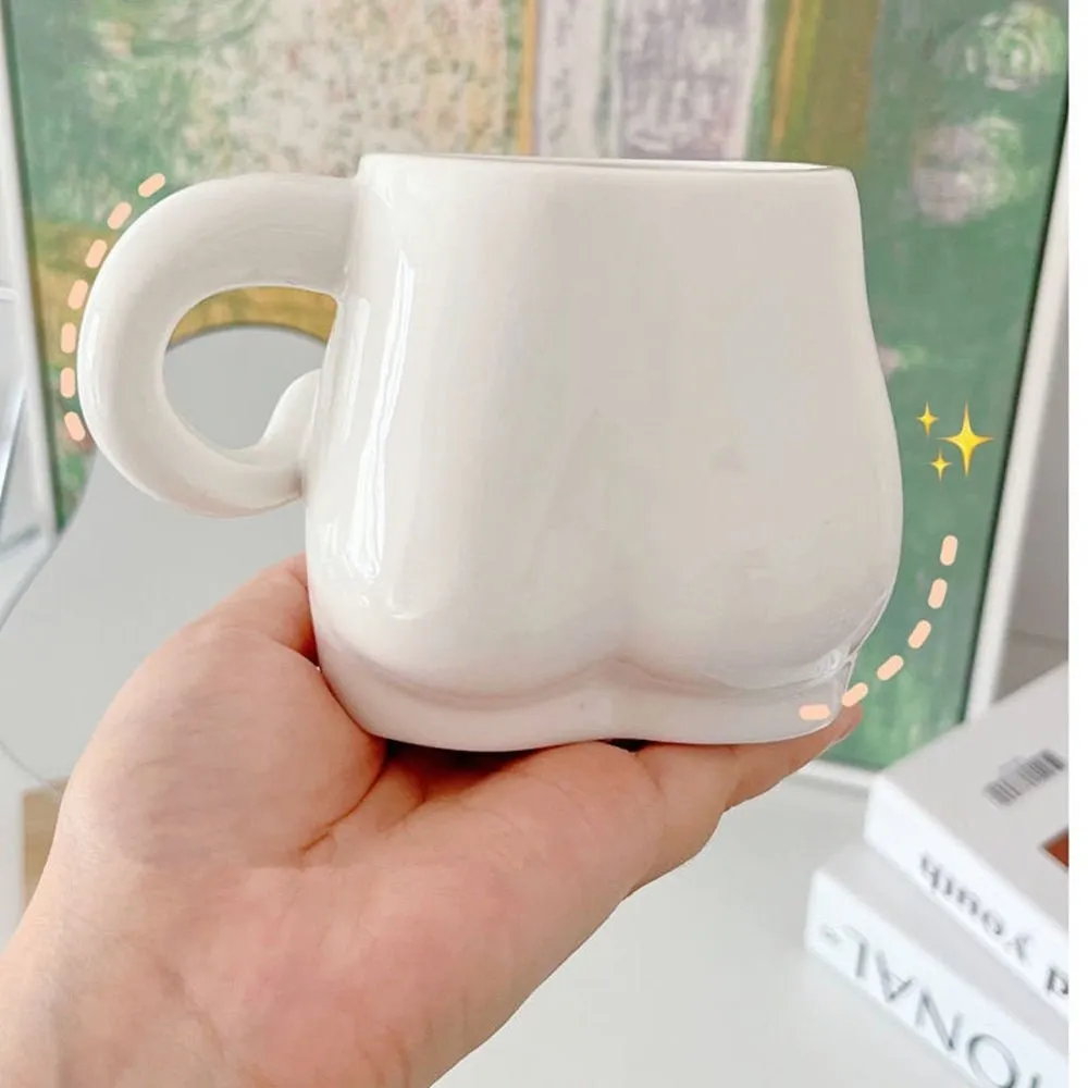 Kawaii Ceramic Pinch Belly Mug