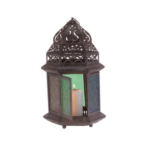 Large Glass Candle Lantern